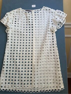 Jessica White Eyelet Mini Dress